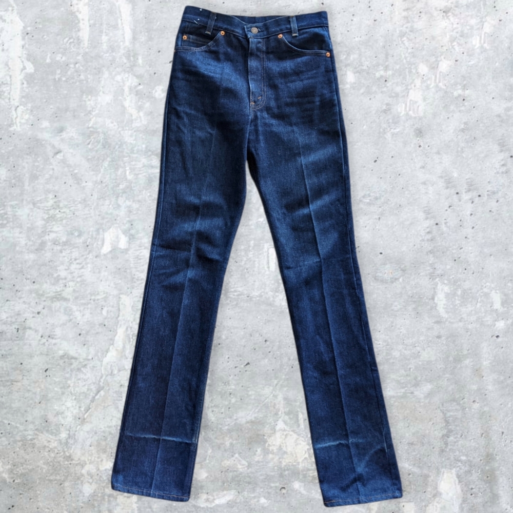 Vintage Orange Tab Levi's Student Fit Flat Front Denim - 1970/80s